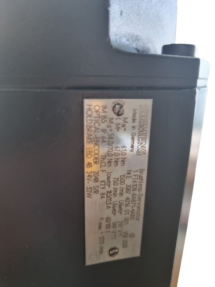 Siemens Brushless Servomotor 1FT6108-8AB71-4ABO