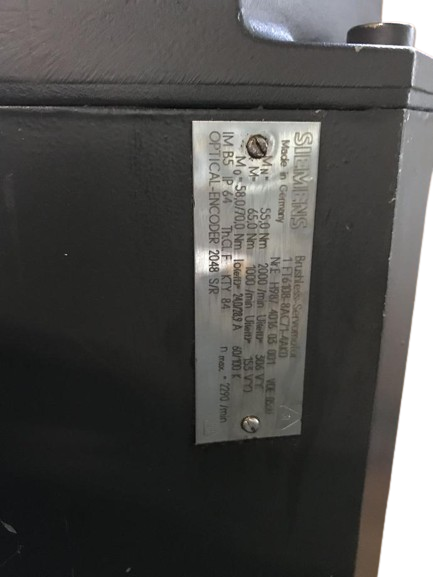 Siemens Brushless Servomotor 1FT6108-8AC71-4AKO