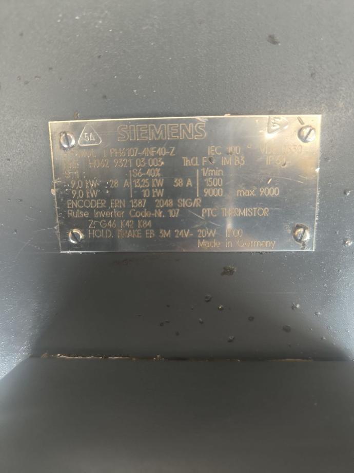 Siemens Motor 1PH6107-4NF40-Z