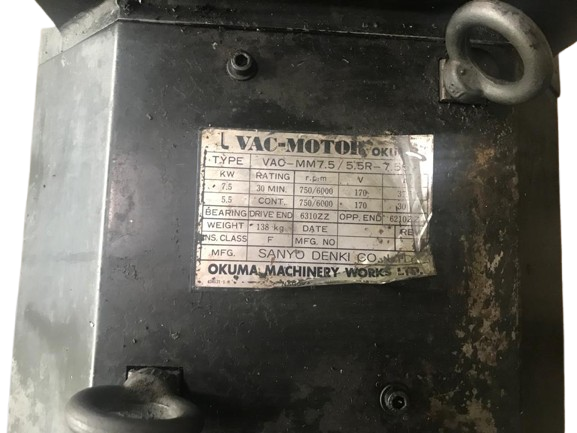 Okuma Motor VAC MM7.5/5.5-7.5