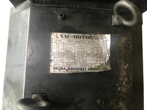 [PR/01306] Okuma Motor VAC MM7.5/5.5-7.5