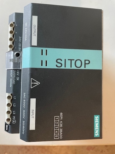 [PR/01356] Siemens 6EP1436-3BA00 3phasig DC 24V/20A Stromversorgung