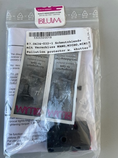 [MT/00029] Blum Schmutzblende  87.0634-032-1 für Nano,Mircro, Mini Pollution