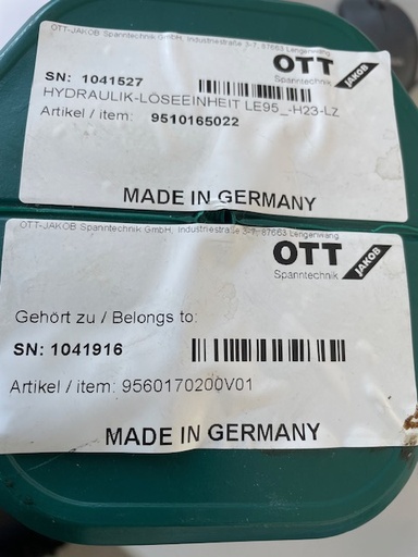 [PR/04943] Hydraulik-Löseeinheit LE95_H23-LZ 9510165022